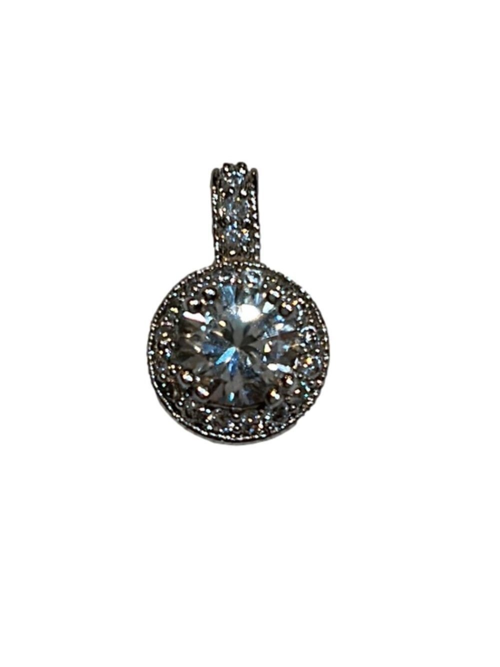 PREMIER DESIGNS Silver & Cubic Zirconia Necklace Pendant